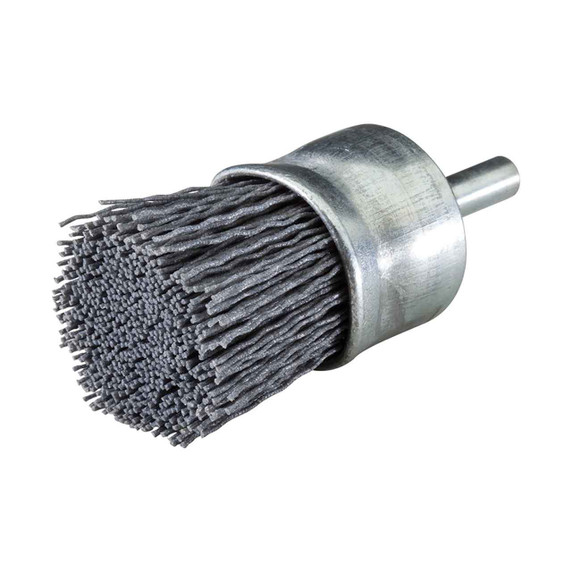 United Abrasives SAIT 04390 1x2-3/4 Nylon with Silicon Carbide Abrasive End Brushes 80 Grit, 6 pack