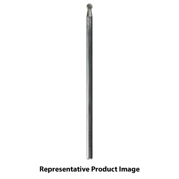 United Abrasives SAIT 45633 3/8x7/32x1/4 Type SD3L6 Tungsten Double Cut Alternate Cut 6" Shank Carbide Bur