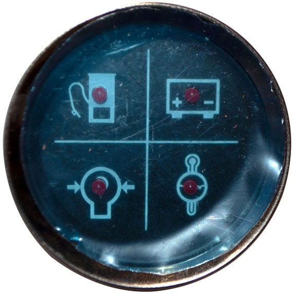 Miller 191241 Led, Red 12.0V 4 Ind Lights Panel Mtg Round