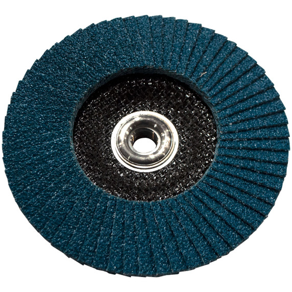 United Abrasives SAIT 71259 6x5/8-11 Encore Type 29 General Purpose With Hub Zirconium Flap Discs 80 Grit, 10 pack