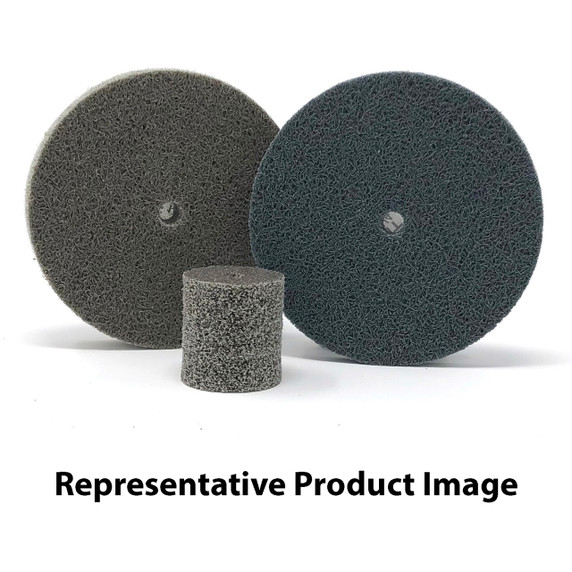 United Abrasives SAIT 77845 3x1/4x1/4 Unitized Wheels Series 532 Non-Woven Silicon Carbide Grain Soft Density Fine Grade, 10 pack