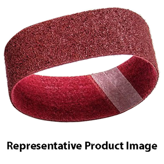 United Abrasives SAIT 77566 4x24 Non-Woven Medium General Purpose Maroon Blending Cleaning Belt, 10 pack