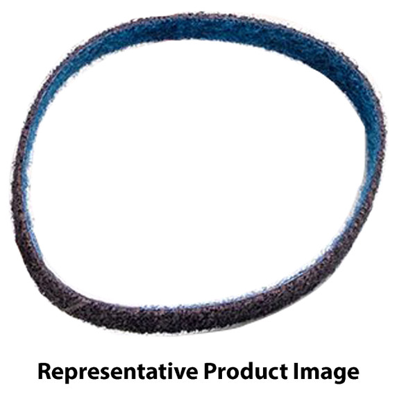 United Abrasives SAIT 77562 3x24 Non-Woven Very Fine Blue Cleaning Finishing Belt, 10 pack