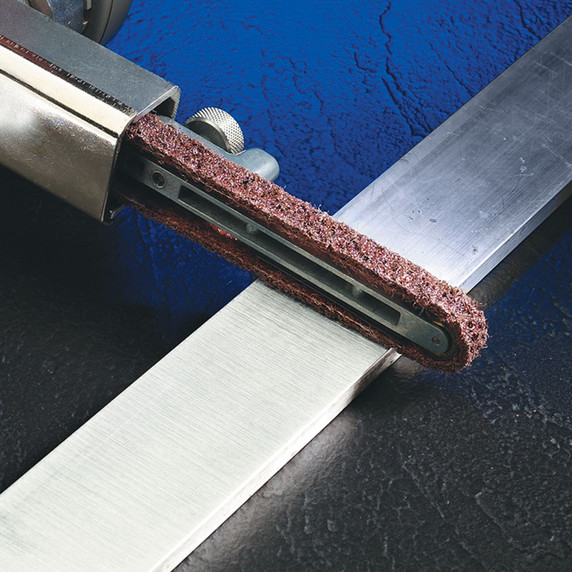 United Abrasives SAIT 77561 3x24 Non-Woven Medium General Purpose Maroon Blending Cleaning Belt, 10 pack