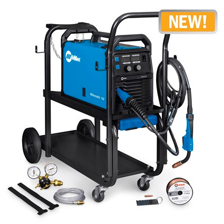 Miller Electric 951000072 Millermatic 142 MIG Welder 120V with Welding Cart