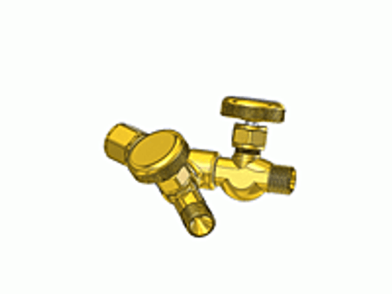 Superior Products YV-50 Valved "Y" Connector with Shut-Off Valve, Oxygen