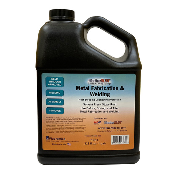 Fluoramics 9646009 HinderRUST Metal Fabrication & Welding 3.78 L Jug (128 fl oz - 1 Gallon)