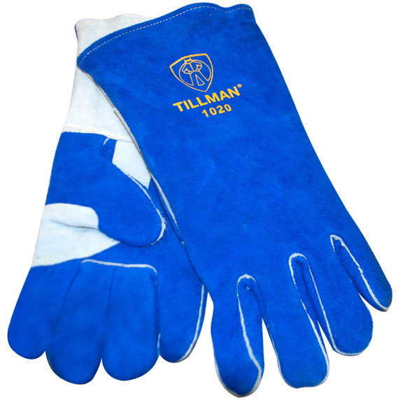 Tillman 1020 Split Cowhide Stick Welding Gloves w/Cotton/Foam Lined, Large