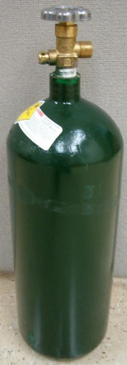 40 cu/ft Oxygen Welding Gas Cylinder Tank CGA 540 - FULL