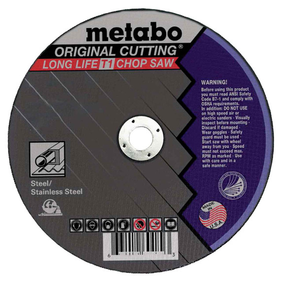 Metabo 616140000 14" x 1/8 x 20 mm Original Slicer A24N Chop Saw, 10 pack