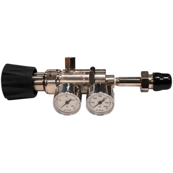 Miller Smith 633-00-09 Silverline High Purity Two Stage Lecture Bottle Regulator, 100 PSI