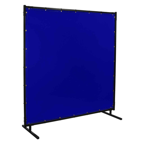 Steiner 525HD-6X10 Protect-O-Screen HD with Blue Transparent Vinyl FR Welding Screen with Frame