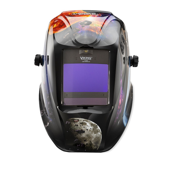 Lincoln Electric K5243-5 VIKING 2450 ADV Series Auto-Darkening Welding Helmet With Integrated Smart LED Light, Intergalactic