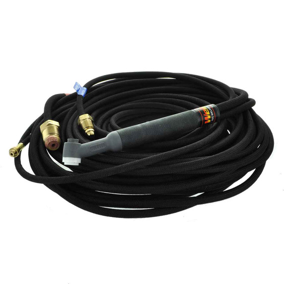 Weldtec WT-20H-25R TIG Torch Kit, Heavy Duty, 25', Braided Rubber