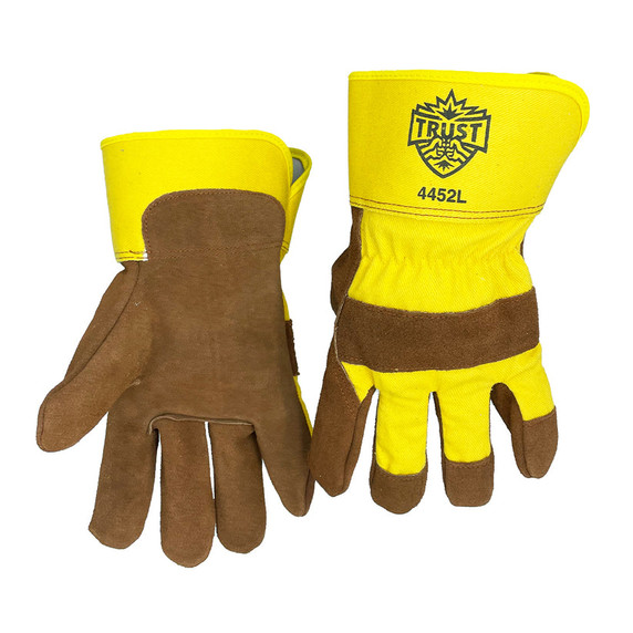 Trust Protection 4452L Select Single Palm Leather Work Glove, Large, 12 Pack