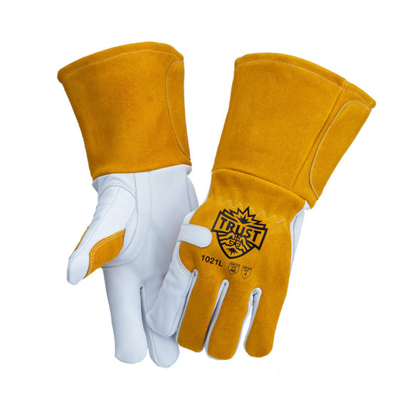 Trust Protection 1021XL Cut Level A6 Goatskin/Split Cowhide MIG Glove, X-Large