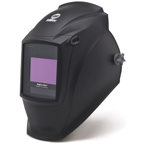 Miller 296765 Digital Elite Auto Darkening Welding Helmet with ClearLight 4x Lens, Black (QR)