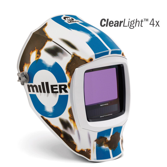 Miller 296782 Digital Infinity Auto Darkening Welding Helmet with ClearLight 4x Lens, Relic