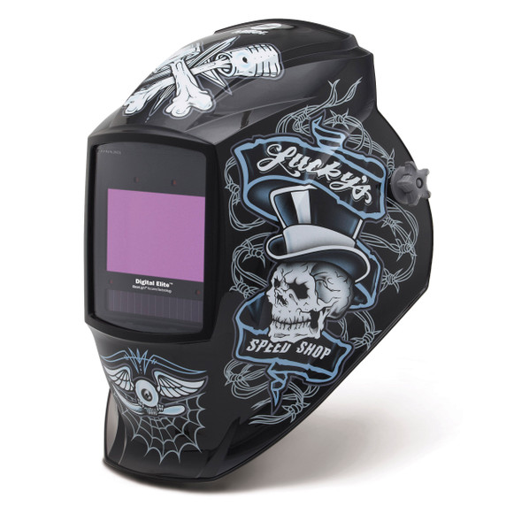 Miller 296766 Digital Elite Auto Darkening Welding Helmet with ClearLight 4x Lens, Lucky's Speed Shop