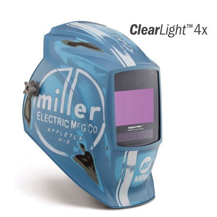 Miller 296768 Digital Elite Auto Darkening Welding Helmet with ClearLight 4x Lens, Vintage Roadster