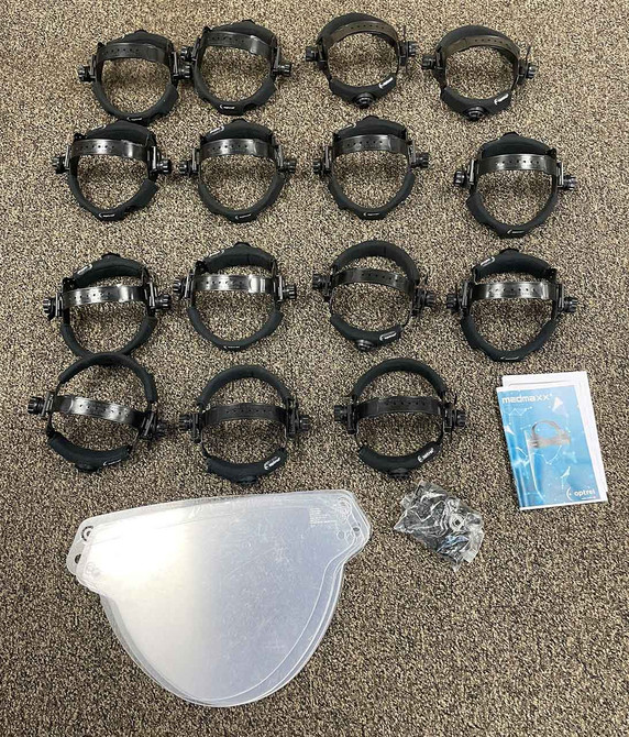 Optrel 1100.215 Medmaxx Face Shield Visor, 15 per pack