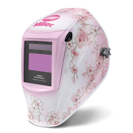 Miller 296756 Digital Performance Welding Helmet with ClearLight 4x Lens, Burn & Blossom