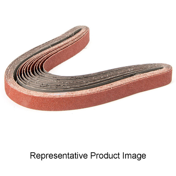 United Abrasives-SAIT 61210 1/4x24 Quick Ship 9S-H Ceramic Aluminum Oxide with Grinding Aid File Belts, 80 Grit, 10 pack