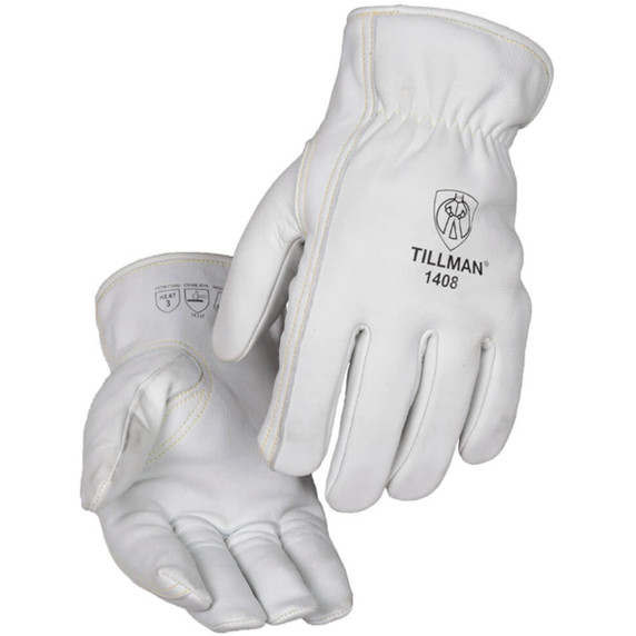Tillman 1408 A6 Cut Resistant Top Grain Cowhide Drivers Gloves, Small