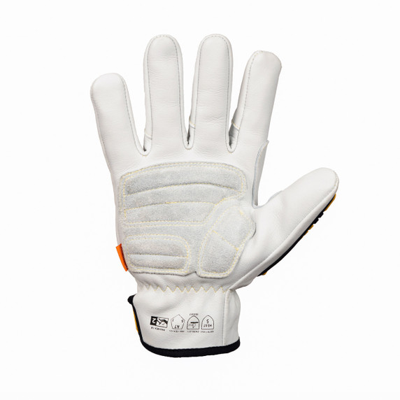 Tillman 1925 Pro Impact Adjustable Wrist Drivers Glove Cowhide , X-Large