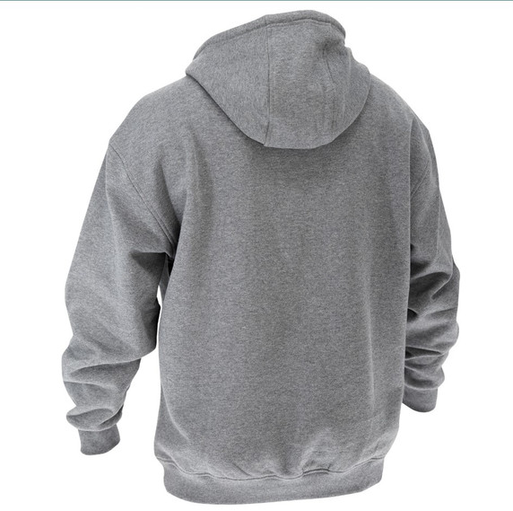 Black Stallion JF1340-GY 12 oz. AR/FR Cotton Pullover Hooded Sweatshirt, Large