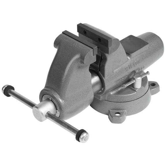 Wilton WL9-28827 C2 Combination Pipe and Bench 5” Jaw Round Channel Vise with Swivel Base