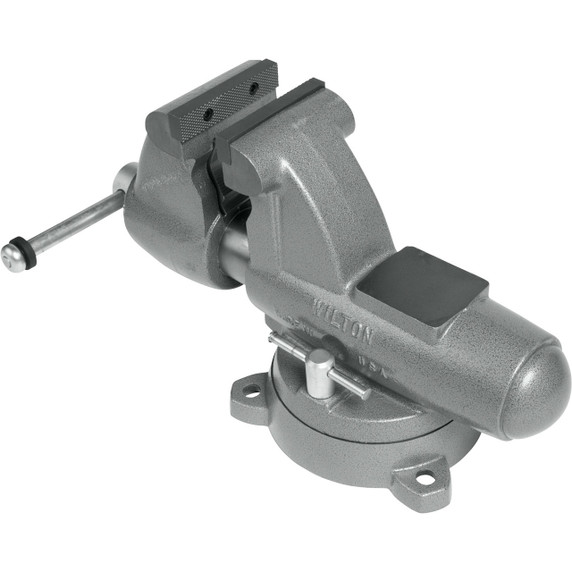 Wilton WL9-28827 C2 Combination Pipe and Bench 5” Jaw Round Channel Vise with Swivel Base