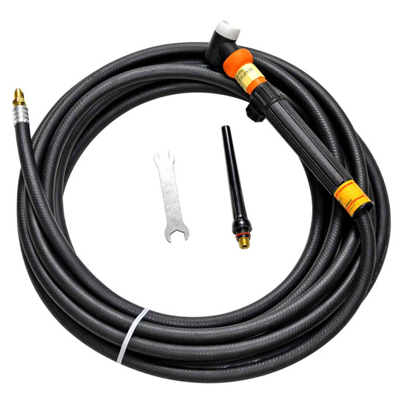 Weldtec i-Head Ball Joint TIG Torch Kit, Valve, 25', Rubber, WTB-17V-25R