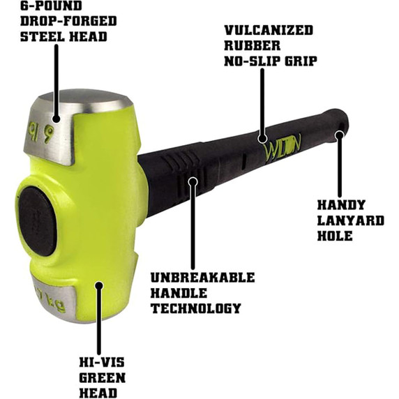 Wilton WL9-20624 6 Lb Head, 24" B.A.S.H® Sledge Hammer