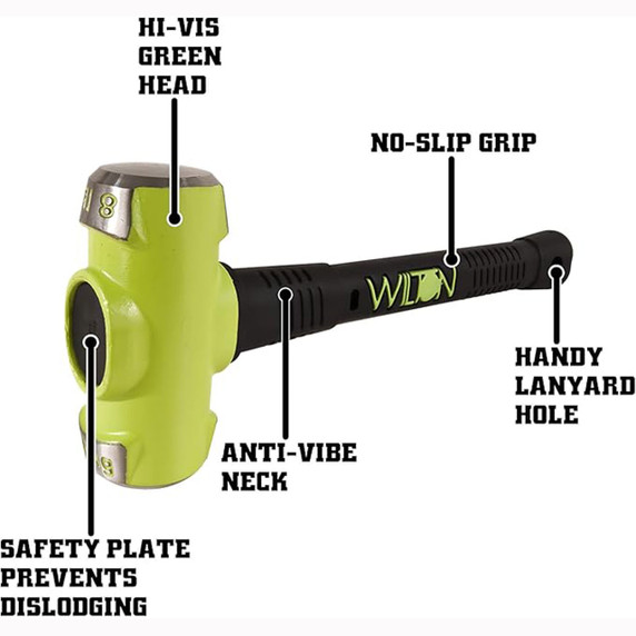 Wilton WL9-20824 8 Lb Head, 24" B.A.S.H® Sledge Hammer