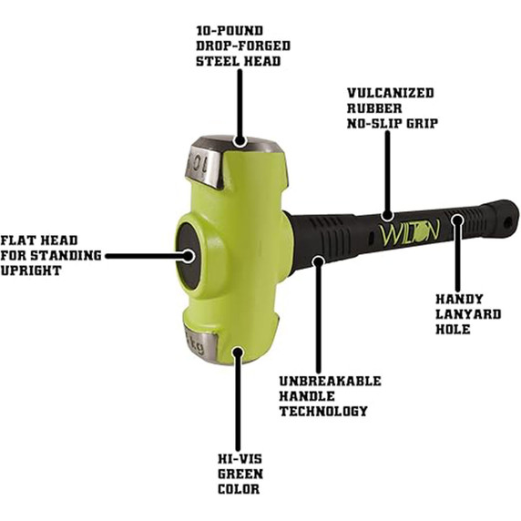 Wilton WL9-21024 10 Lb Head, 24" B.A.S.H® Sledge Hammer