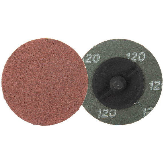 Walter 09D212 3" SPINLOCK Quick-Change AO Resin Fiber Disc for Blending Finishing 120 Grit, 25 pack