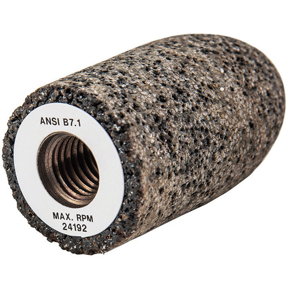 Walter 12C111 1-1/2x3x5/8 Threaded Grinding Cone, Zirconia Alumina, Type 16, Grit 16, 10 pack
