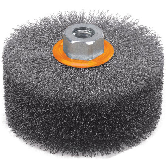 Walter 13M454 4-1/2x2x5/8-11 Line-Mate Linear Wire Brush with Crimped Wires 0.010" for Steel