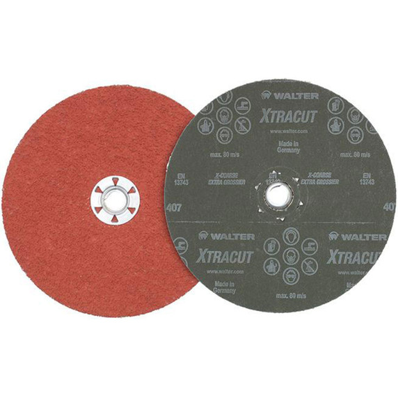 Walter 15A723 7"x5/8"-11 XTRACUT Quick-Change Sanding Discs, 36 Grit, Extra Coarse, 25 pack