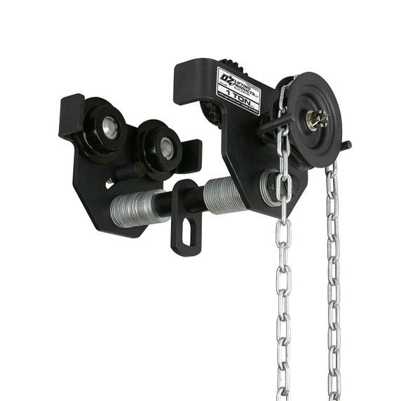 OZ OZ1GBT Geared Beam Trolley, Load Capacity 1 Ton, 2000 lbs