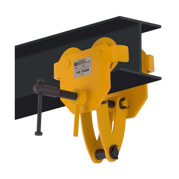 OZ OZ10QAT Quick Adjust Beam Trolley, Load Capacity 10 Ton, 20000 lbs
