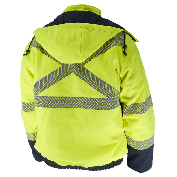 Black Stallion JF5030-HB HI-VIS Class 3 AR/FR Canvas Duck Insulated Jacket, 3X-Large