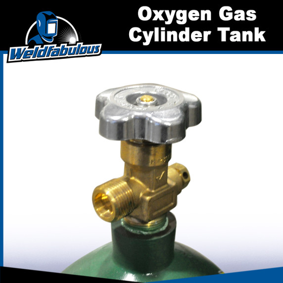 80 cu/ft Oxygen Welding Gas Cylinder Tank CGA 540 - FULL