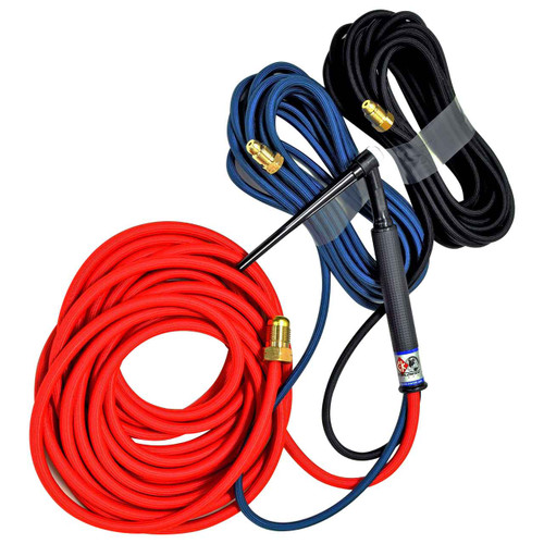 CK230 Water Cooled TIG Torch Kit, Flex, 300A, 25', Super-Flex