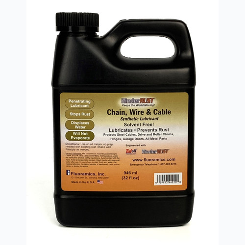 Fluoramics 9644220 Chain, Wire, & Cable Lubricant 946 ml. Jug (32 Fl Oz)