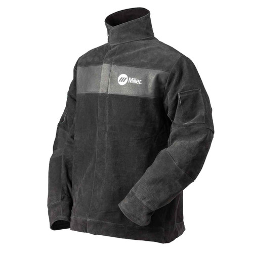 Miller 273217 Split Leather Welding Jacket, 3X-Large