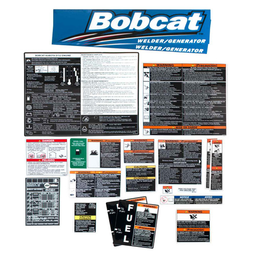 Miller 250290 Label, Nameplate Bobcat 250