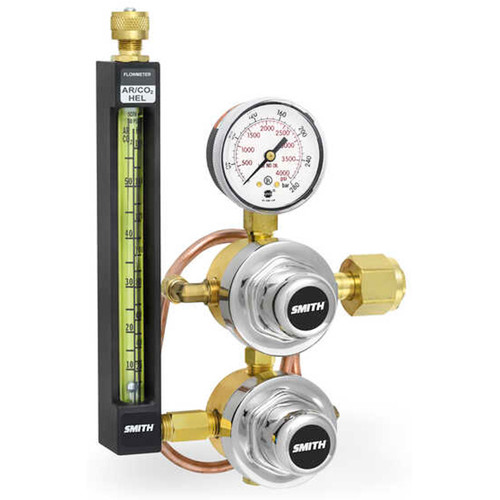 Miller Flowmeter Regulator For Welding - CGA-580, 0-80 PSI, Single Stage
