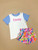Carolina Blue Colorblock Personalized Toddler T-Shirt